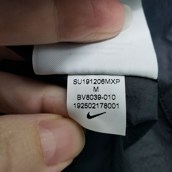 Nike x Off-White Black Windbreaker Jacket Blue Pink Shoelace Strings Womens M - Picture 7 of 14